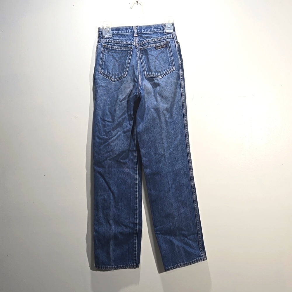 Vintage 90s Calvin Klein 100% Cotton High-Rise Straight Mom Jeans 8